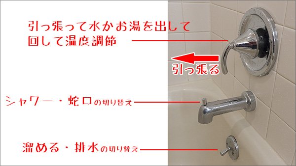 引っ張るタイプの蛇口栓