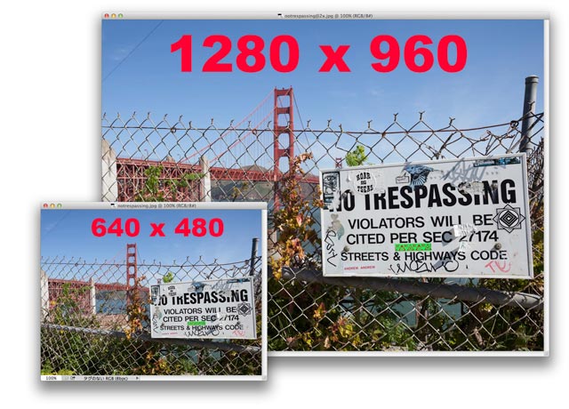 画像振り分けに使う２カットの写真